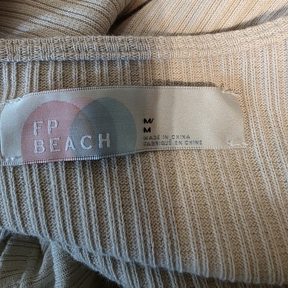 FP BEACH  Beige V-Neck Tunic - Picture 2 of 3